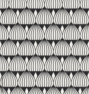 Retro geometrie in een monochrome versie