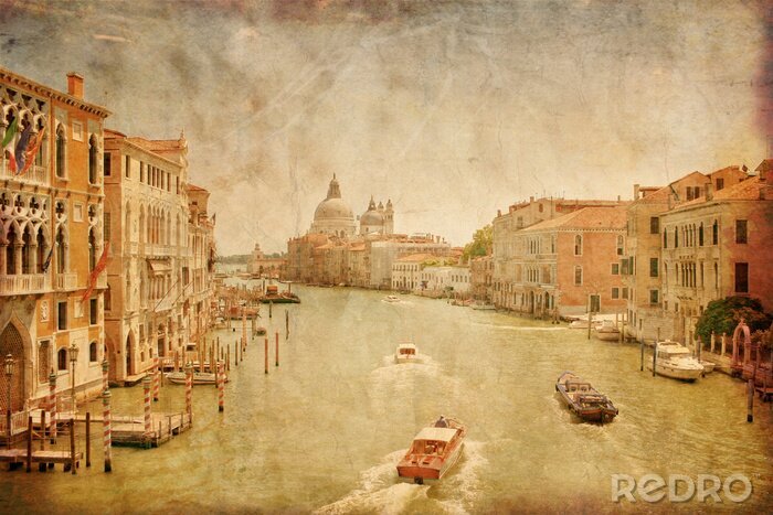 Canvas Retro pittoresk Venetië