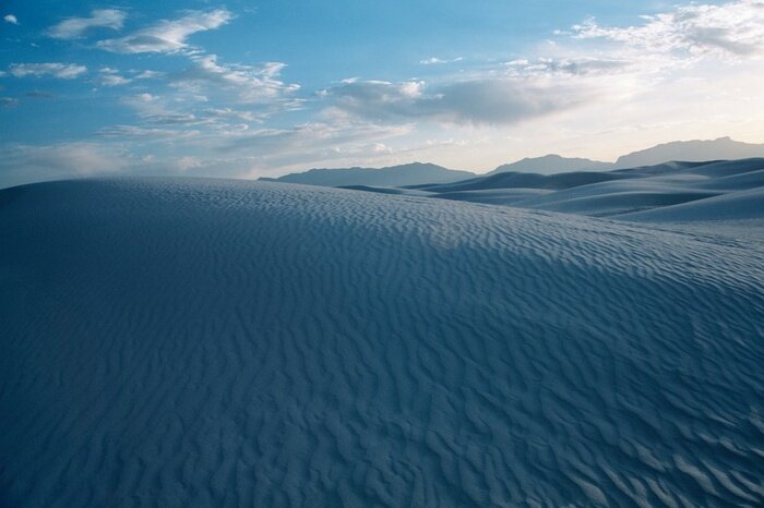 Canvas Rippled sand dunes