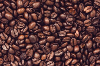 Canvas Roasted coffee beans background