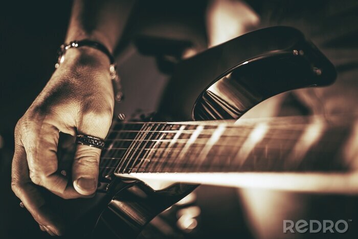 Canvas Rockman Guitar Player