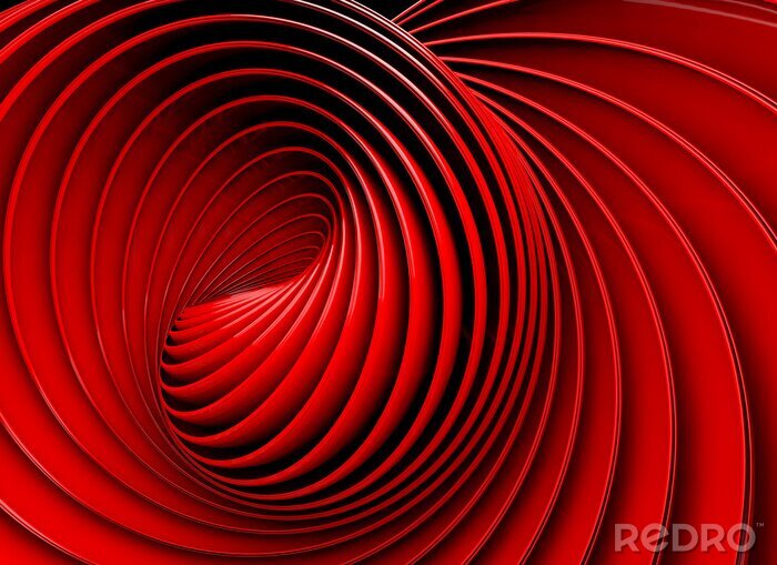 Canvas Rode tunnel van liefde