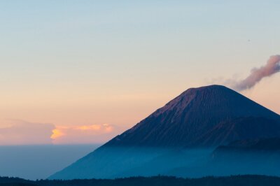 Canvas Roken Mountain of vulkaan Bromo