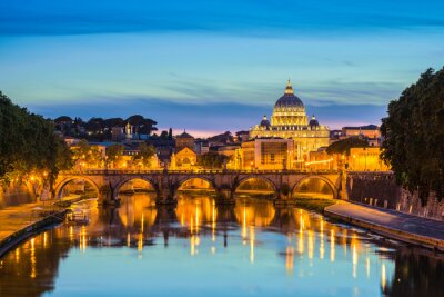 Canvas Rome en de Sant'Angelo-brug