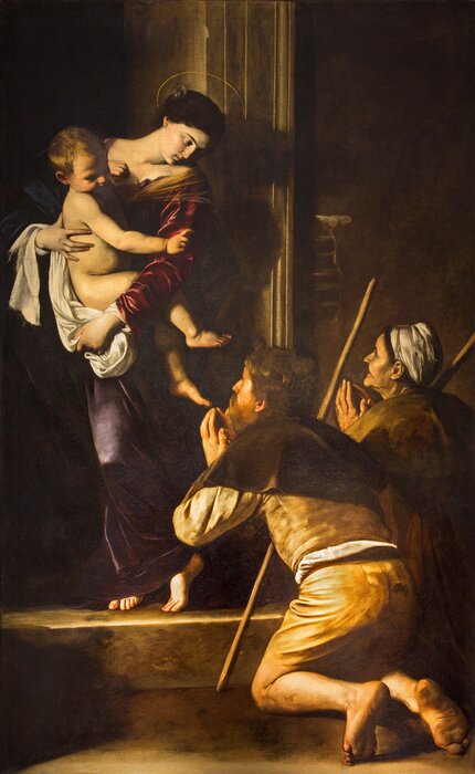 Canvas Romeins fresco van Caravaggio