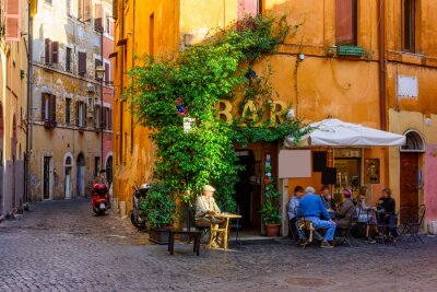 Rustige straat in Rome