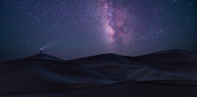 Canvas Sahara onder de Melkweg