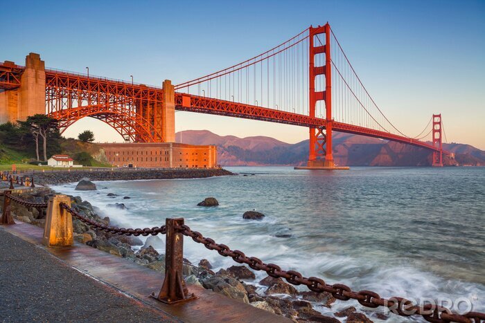 Canvas San Francisco Golden Gate en de kust