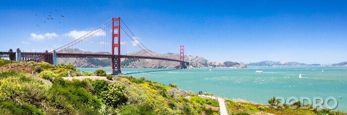 Canvas San Francisco Golden Gate op het landschap