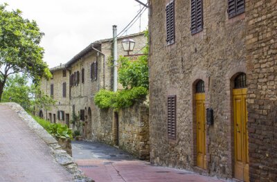 Canvas San Gimignano - Toscane, Italië