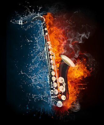 Canvas saxofoon