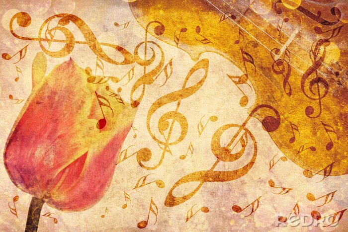 Canvas Sentimenteel vintage patroon