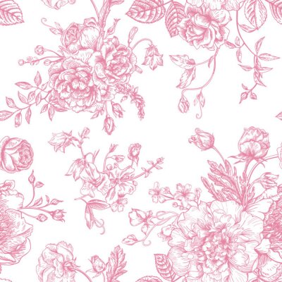 Shabby chic roze patroon