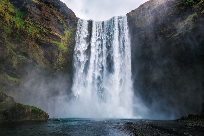 Canvas Skogafoss-waterval in IJsland