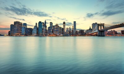 Skyline van de stad met Manhattan