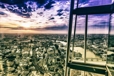 Canvas Skyline van Londen