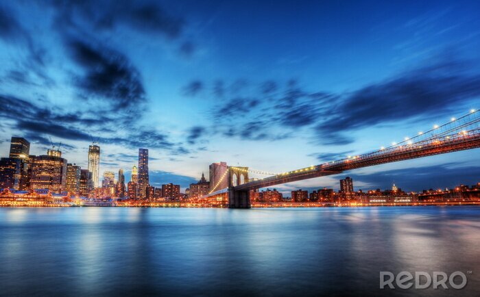 Canvas skyline van New York City