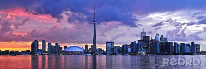 Canvas Skyline van Toronto