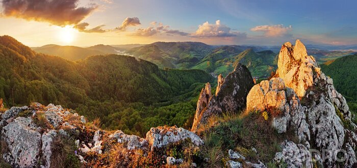 Canvas Slowaakse bergen