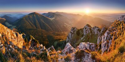 Canvas Slowakije bergtop Rozsutec