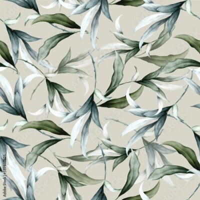 Smalle jonge bladeren in de wind