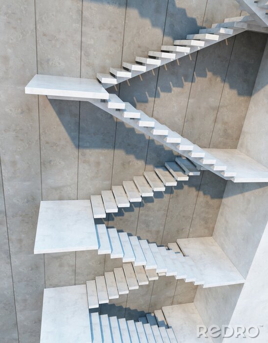 Canvas stairs leading upward