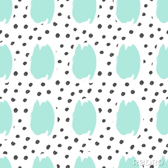 Canvas Stippen en cirkels op een witte achtergrond