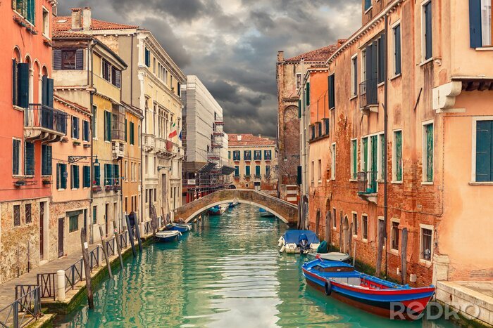 Canvas Stormwolken in Venetië