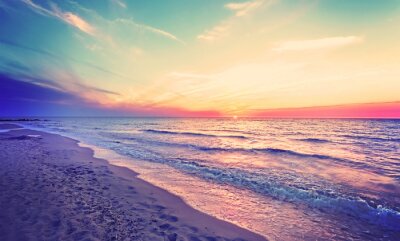 Strand en zee aan de Poolse kust