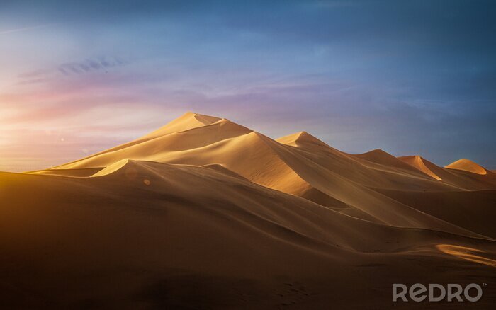 Canvas Sunset in the desert - Dune 7, Namibia