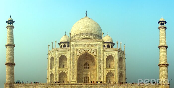 Canvas Taj Mahal - beroemde mausoleum in India