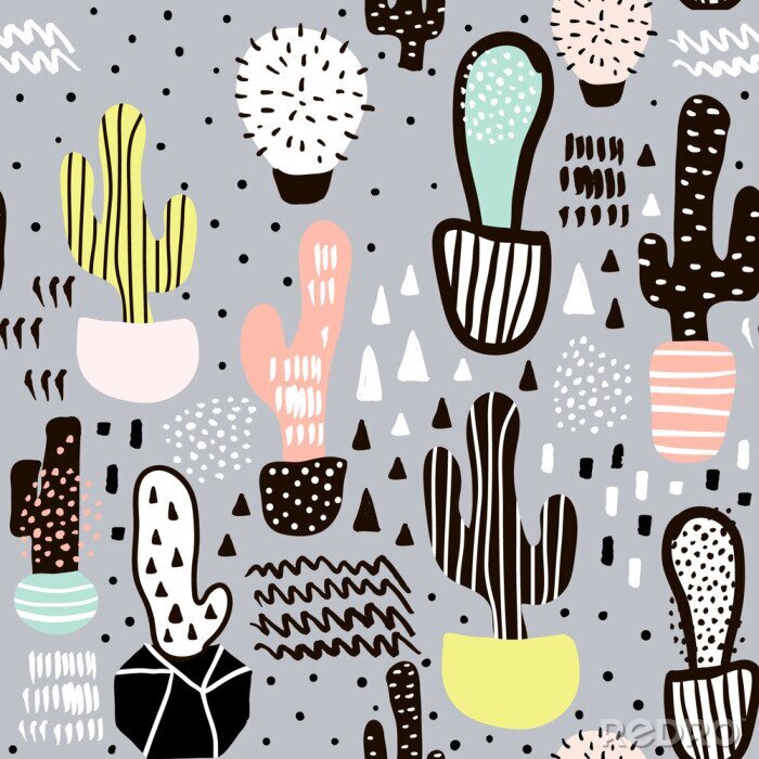 Canvas Tekeningen met de natuur