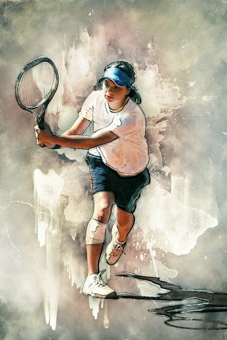 Canvas Tennisspeler