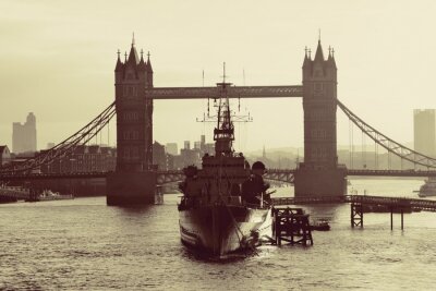 Canvas Thames River Londen