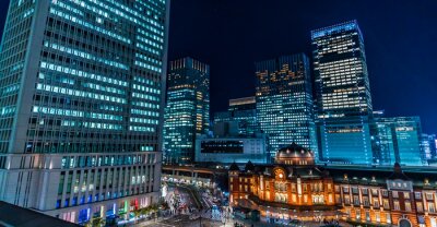 Tokio tijdens de nacht