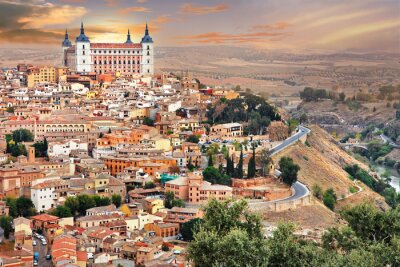 Canvas Toledo - middeleeuwse Spanje