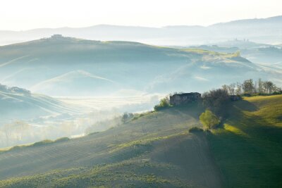 Canvas Toscaanse heuvels