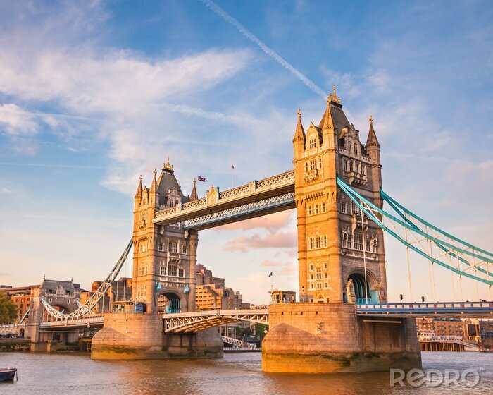 Canvas Tower Bridge bij zonsopgang