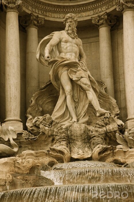 Canvas Trevi Fontein in Rome