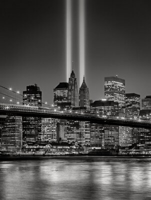 Canvas Tribute in Light, September 11 Commemoration, New York City