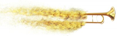 Canvas Trumpet - deeltjes dispersie