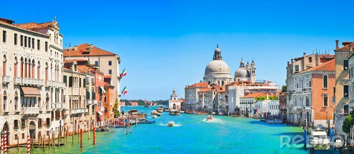 Canvas Turquoise skyline van Venetië