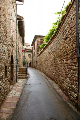 typisch Italiaanse nook in Toscaanse dorp,