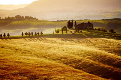 typische landschap van Toscanië, Italië