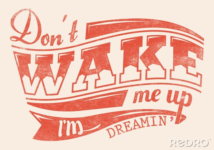 Canvas Typografische retro letters