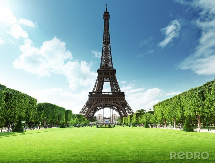 Canvas Uitzicht op de Eiffeltoren