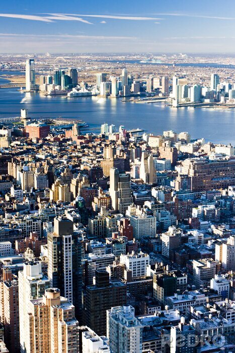 Canvas Uitzicht vanaf het Empire State Building