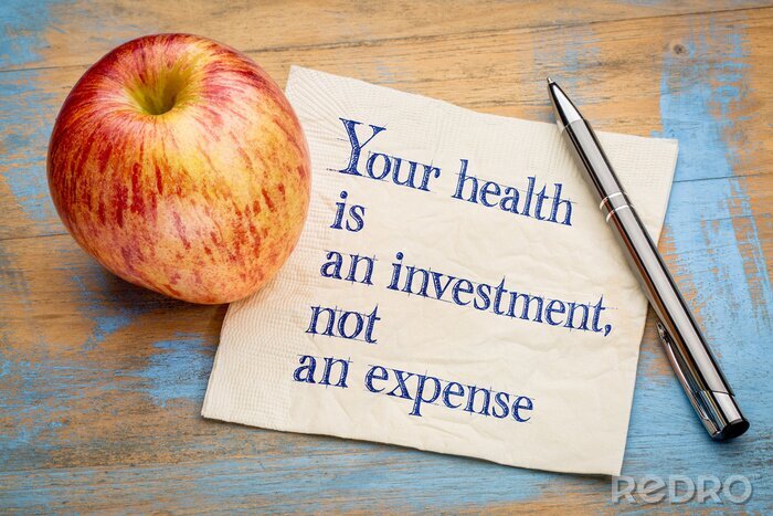 Canvas Uw gezondheid is een investering