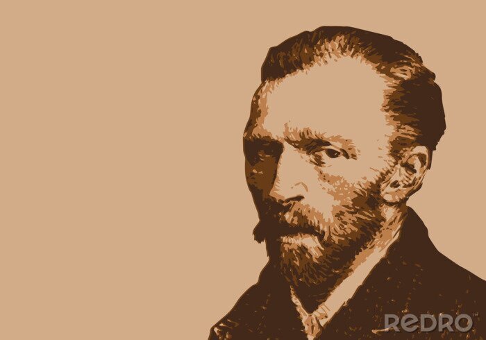 Canvas Van Gogh - peintre - portrait - personnage célèbre - Vincent Van Gogh - artiste peintre - 
