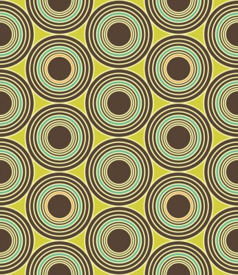 Vector moderne naadloze kleurrijke meetkunde cirkels patroon, kleur abstract geometrische achtergrond, trendy veelkleurige print, retro textuur, hipster fashion design
